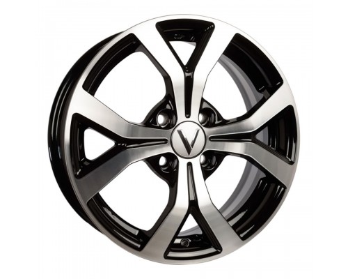 Диск Vector K147 6,0x15/4x100 D54,1 ET48 Алмаз черный