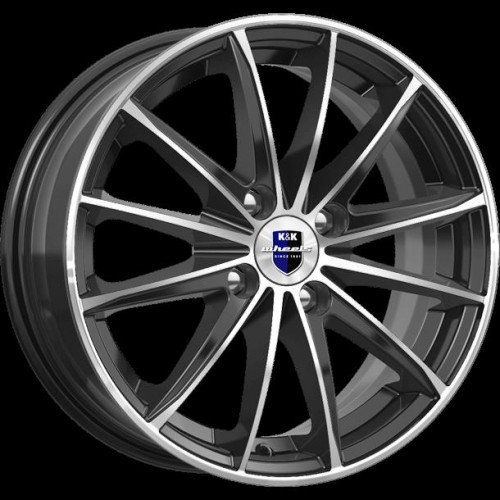 Диск КиК Пойнт Бланк 6,0x15/4x100 D60,1 ET50 алмаз чёрный