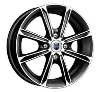 Диск КиК Флэш 5,0x14/4x100 D67,1 ET45 алмаз чёрный