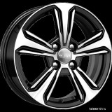 Диск КиК КС777 6,0x15/4x100 D54,1 ET46 алмаз чёрный