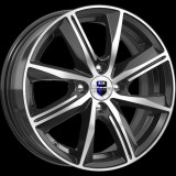 Диск КиК Арнар 6,0x15/4x100 D67,1 ET45 алмаз чёрный