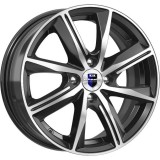 Диск КиК Арнар 7,0x17/5x112 D66,6 ET35 алмаз чёрный