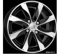 Диск КиК Джемини 5,5x14/4x98 D58,5 ET40 алмаз чёрный