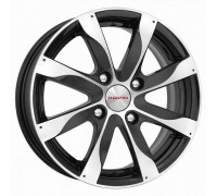 Диск KiK Джемини 6,0x15/4x100 D60,1 ET48 алмаз чёрный