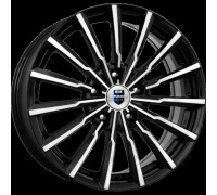 Диск КиК Акцент 7,0x17/4x100 D60,1 ET41 алмаз чёрный