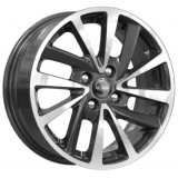 Диск КиК КС899 6,0x15/4x98 D58,5 ET33 алмаз чёрный