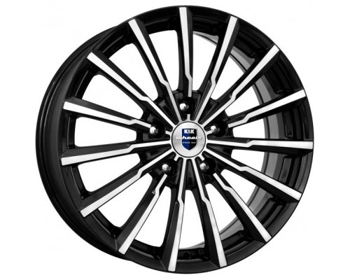 Диск KiK Акцент 7,0x17/5x112 D57,1 ET49 алмаз чёрный