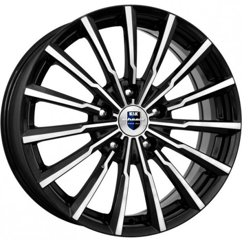 Диск KiK Акцент 7,0x17/5x112 D57,1 ET49 алмаз чёрный
