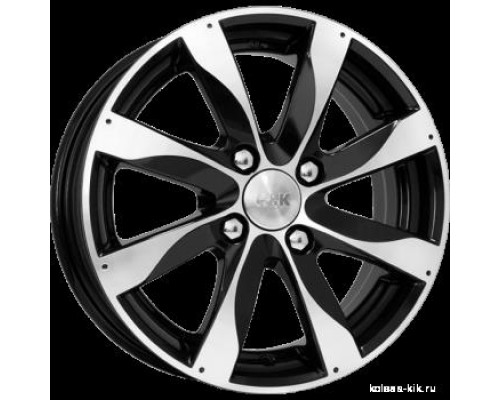 Диск КиК Джемини 6,0x15/4x114,3 D66,1 ET40 алмаз чёрный