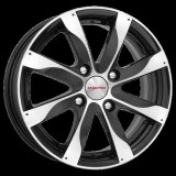 Диск КиК Джемини 5,5x14/4x100 D56,6 ET39 алмаз чёрный