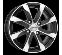 Диск КиК Джемини 5,5x14/4x100 D56,6 ET39 алмаз чёрный