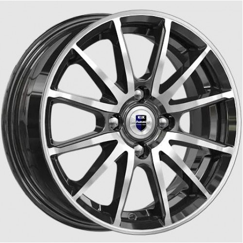 Диск КиК Квант 5,5x14/4x100 D56,6 ET40 алмаз чёрный