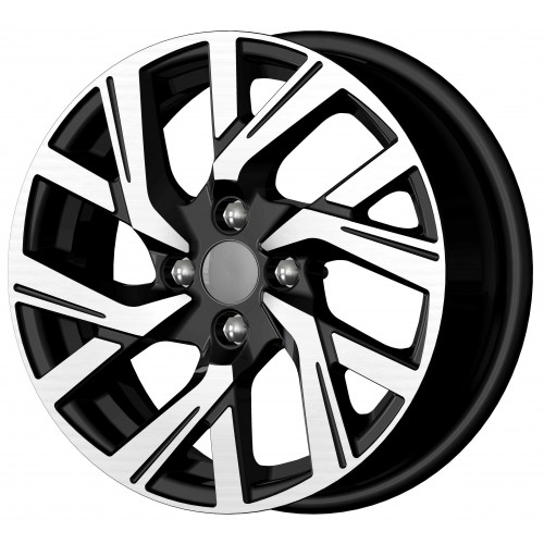 Диск КиК КС1030 6,0x15/4x100 D60,1 ET37 алмаз чёрный