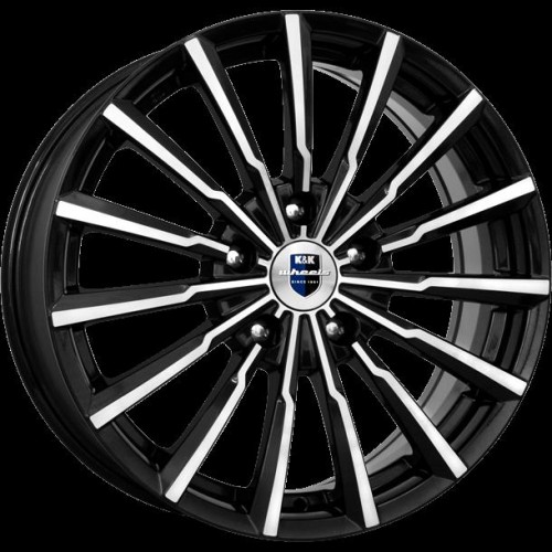 Диск КиК Акцент 7,0x17/5x100 D56,1 ET48 алмаз чёрный