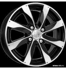 Диск КиК Джемини 5,5x14/4x100 D56,6 ET49 алмаз чёрный