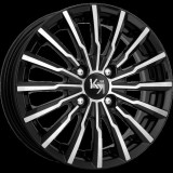 Диск КиК Акцент 5,5x14/4x100 D60,1 ET43 алмаз чёрный
