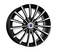 Диск КиК Акцент 7,0x17/5x112 D66,6 ET38 алмаз чёрный
