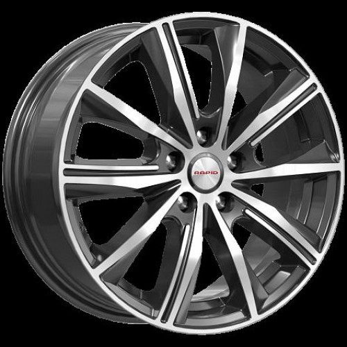 Диск KiK Арнар 7,0x16/5x108 D67,1 ET40 алмаз чёрный