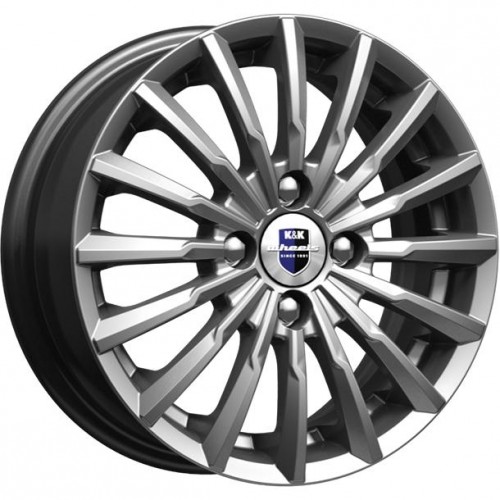 Диск KiK Акцент 7,0x17/5x112 D57,1 ET49 Дарк платинум