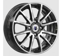 Диск КиК Квант 5,5x14/4x100 D67,1 ET38 алмаз чёрный