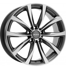 Диск MAK Wolf 7,5x17/5x112 D57,1 ET47 Gun Met-Mirror Face