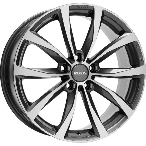 Диск MAK Wolf 7,5x17/5x112 D57,1 ET47 Gun Met-Mirror Face