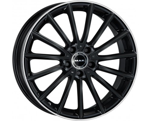 Диск MAK Komet 8,0x18/5x112 D66,6 ET48 Gloss Black Mirror Ring