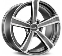 Диск OZ Montecarlo HLT 8,0x19/5x108 D75,0 ET45 Matt Dark Graphite Diamond Cut