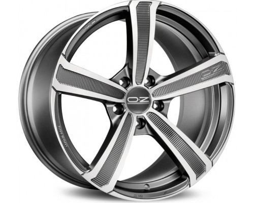 Диск OZ Montecarlo HLT 8,0x19/5x108 D75,0 ET45 Matt Dark Graphite Diamond Cut