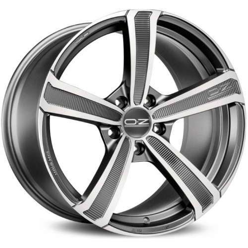 Диск OZ Montecarlo HLT 8,0x19/5x108 D75,0 ET45 Matt Dark Graphite Diamond Cut