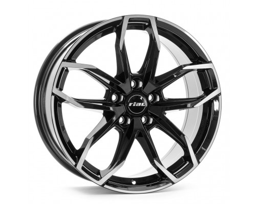 Диск Rial Lucca 6,5x16/4x100 D54,1 ET46 Diamond Black Frontpolished