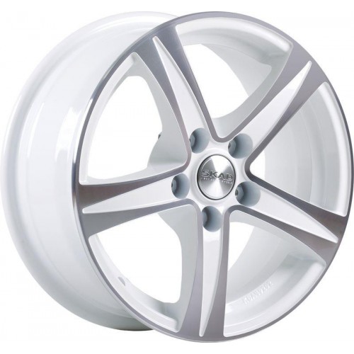 Диск Скад Сакура 6,5x15/5x112 D57,1 ET43 алмаз белый